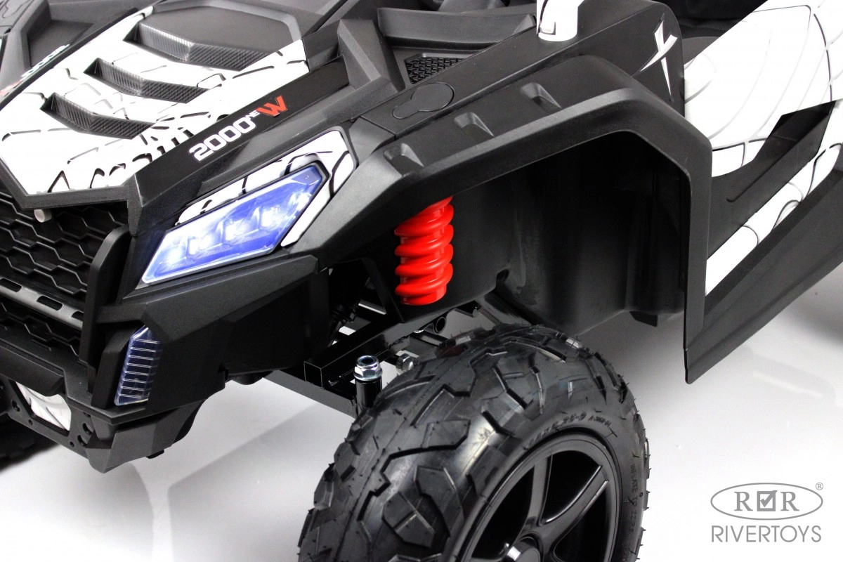 Детский электромобиль RiverToys M222MM белый vhysk1cg3rw86h0ms5uarjtczos2pmip