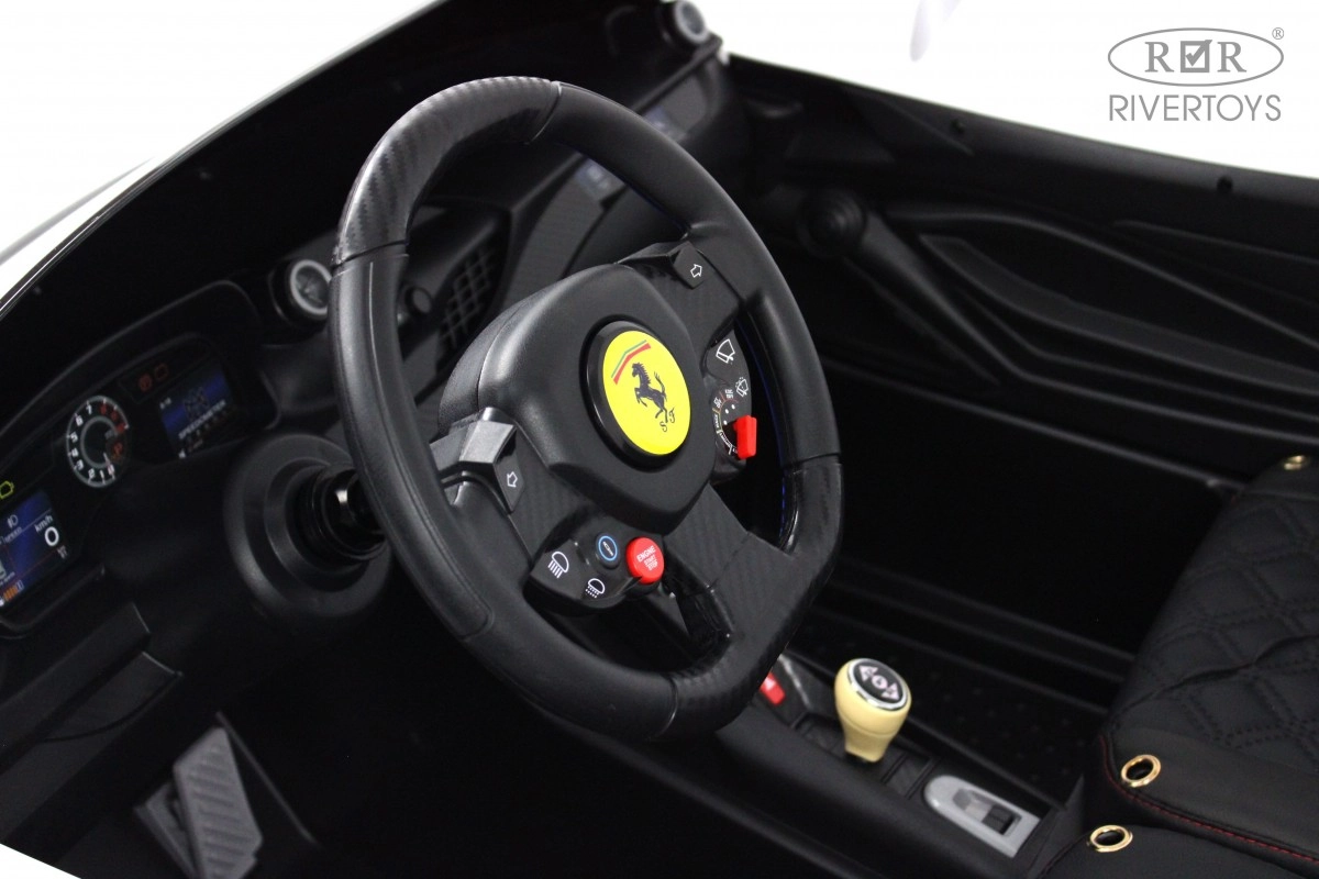 Детский электромобиль RiverToys F111FF белый o52iuq6p8lu7ztqvx8ki80hlhj0mg245