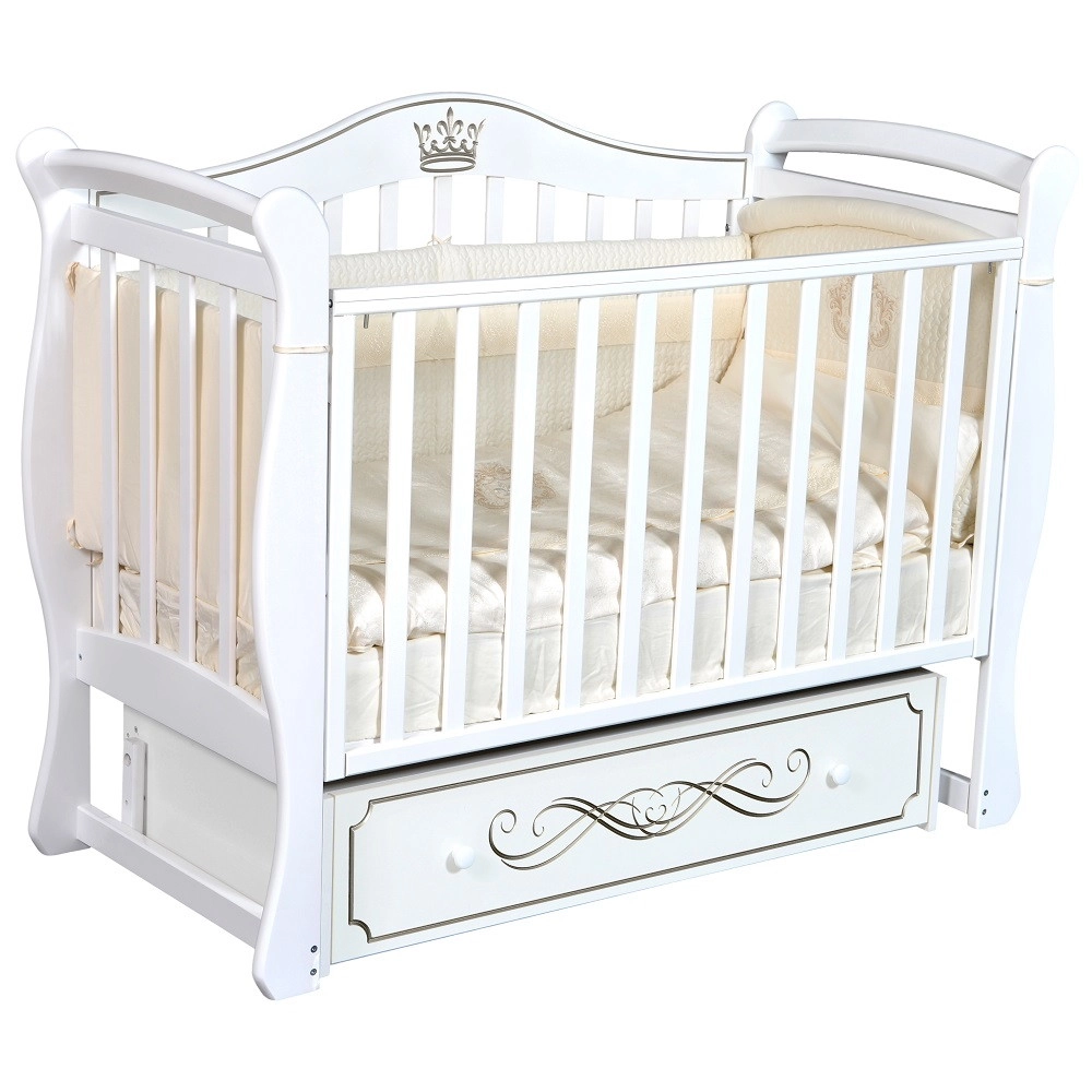 Детская кроватка КЕДР Bella 1 УМ Белый gihhy4mi51t8ts2eegix1sv01cfzoz6u