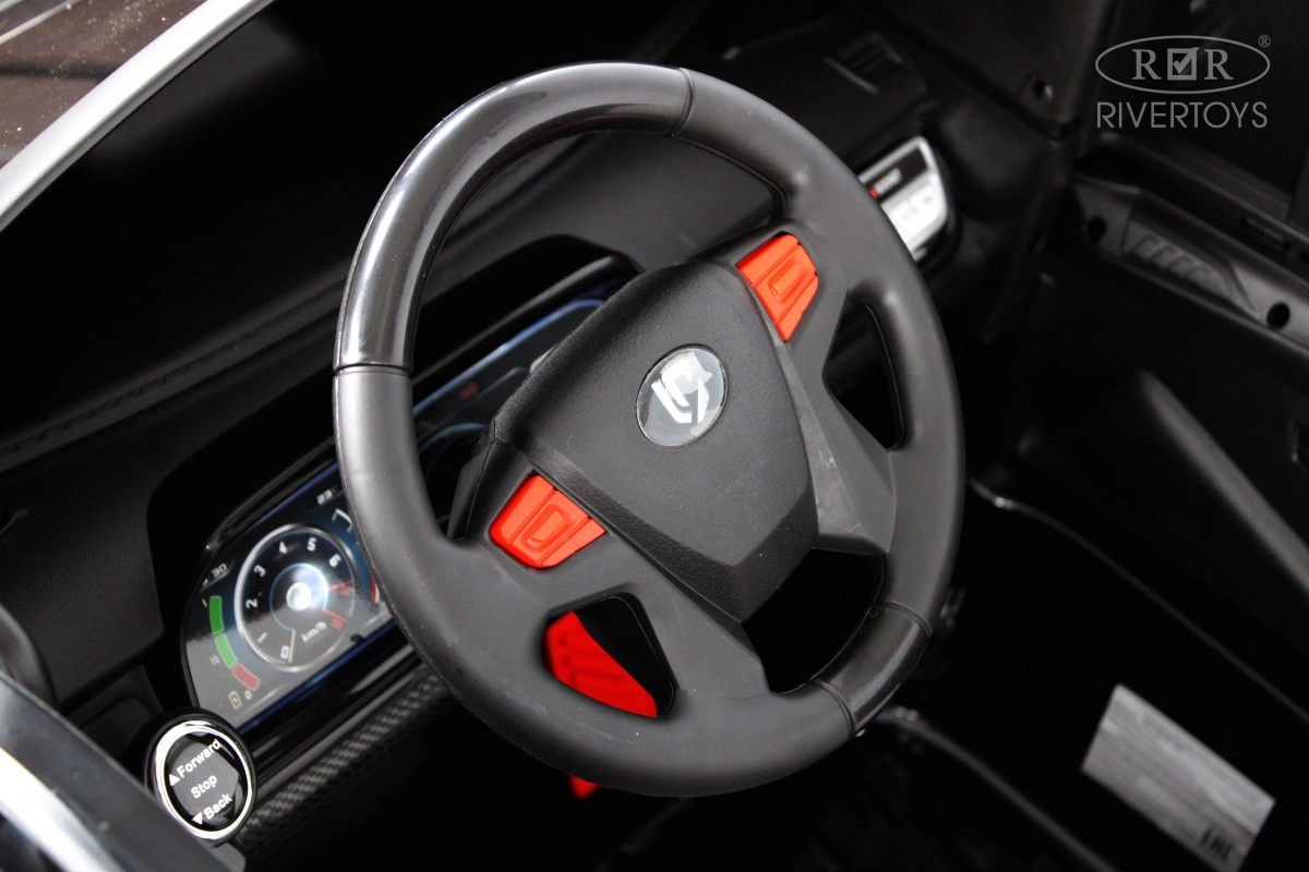 Детский электромобиль RiverToys K555AM черный глянец a15x4endoyipdkrzhymizye1r32asfck