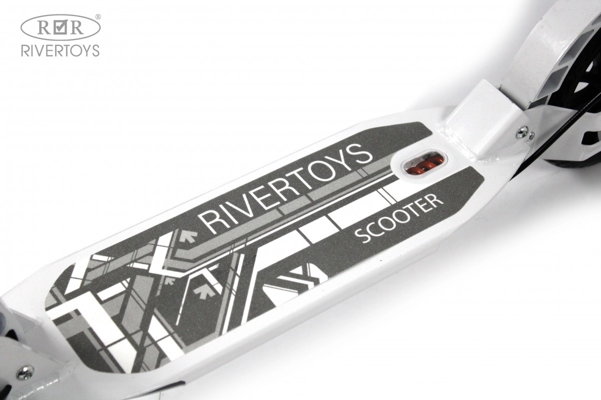 Детский самокат RiverToys HB-A7 белый 0wwk9r8ja53otchz4bmfy56k5otfngnt