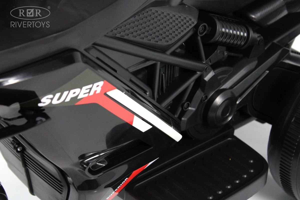 Детский электротрицикл RiverToys K002PX-A черный 9m2wtdxippg6poraegdttk9rfcfq210j