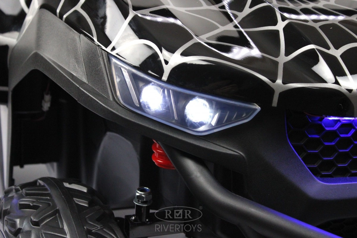 Детский электромобиль RiverToys T777TT 4WD черный Spider dh2qvdtiqx14j5vd4x9q0a2epd6h3san