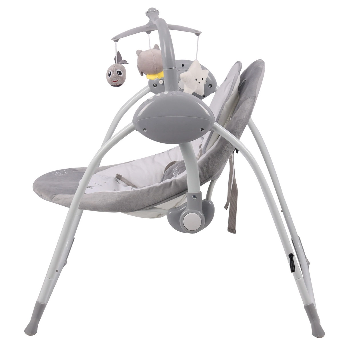 Электрокачели Indigo STAR (0-9 кг), с адаптером, п/у, 12 мел.,5 скоростей,москитка Серый lv4sqvctpjkymczskhhs8yzr3889badl