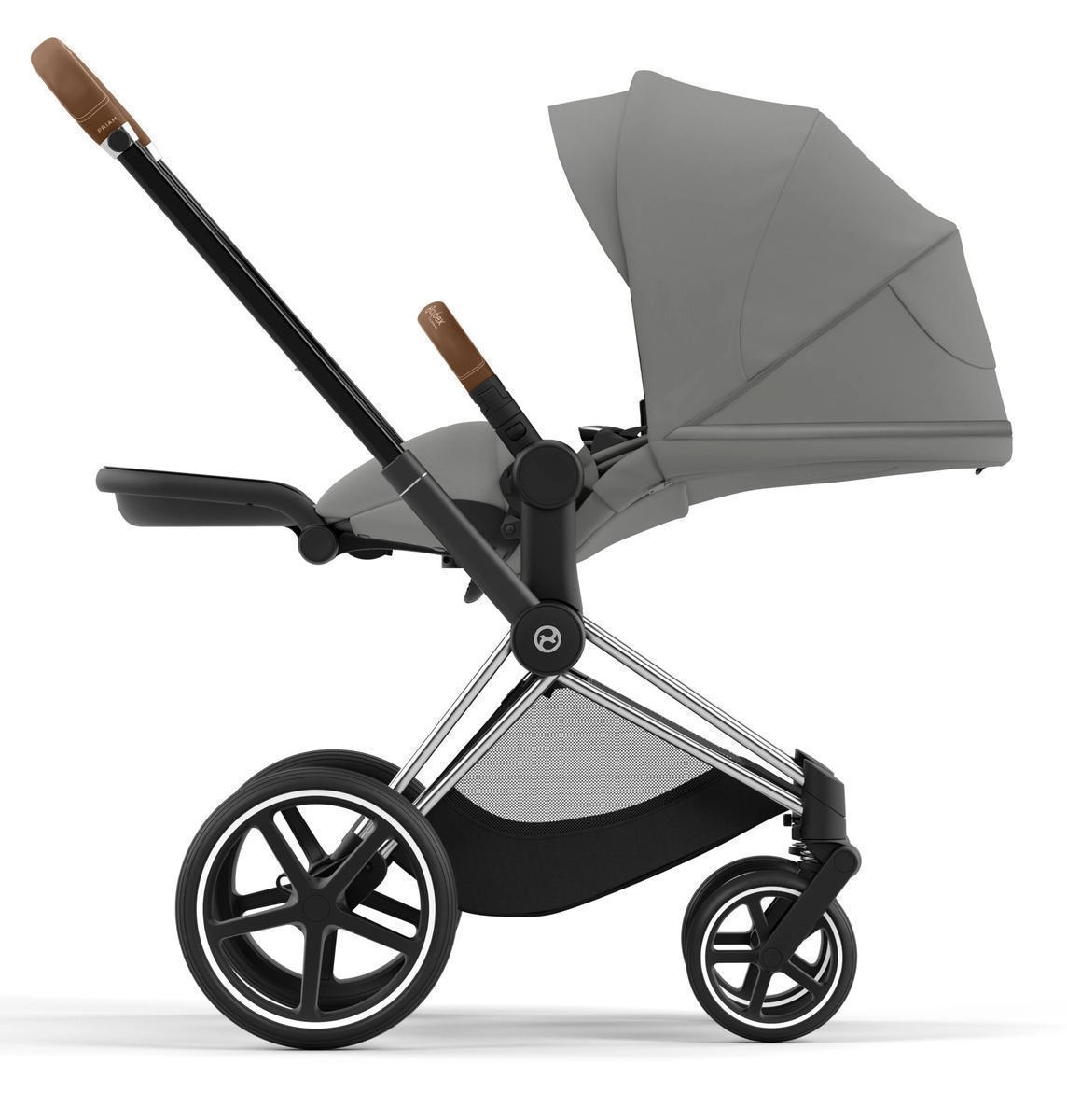 Коляска 2 в 1 Cybex Priam IV (шасси Chrome Brown) Mirage Grey 2v902hj6eo8mxoxn672oj3vx9gs1j4tb