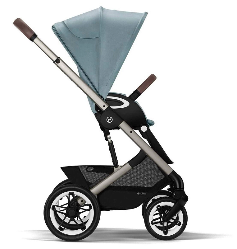Прогулочная коляска Cybex Talos S Lux TPE Stormy Blue с дождевиком4