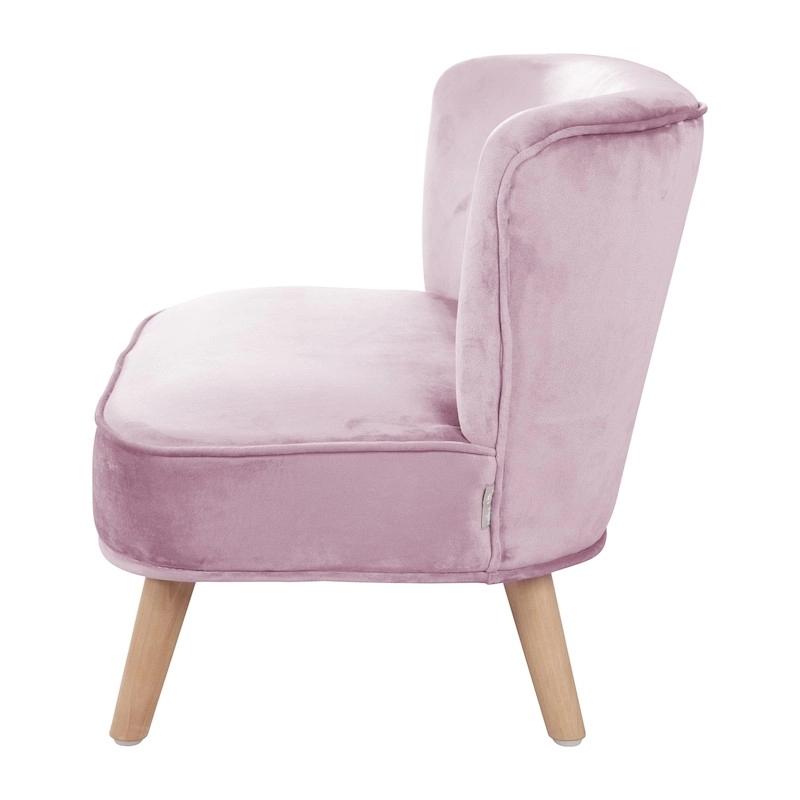 Детский велюровый диван ROBA Lil Sofa Розовый 8vsyahtozzeio739d74tcl3texsmetig