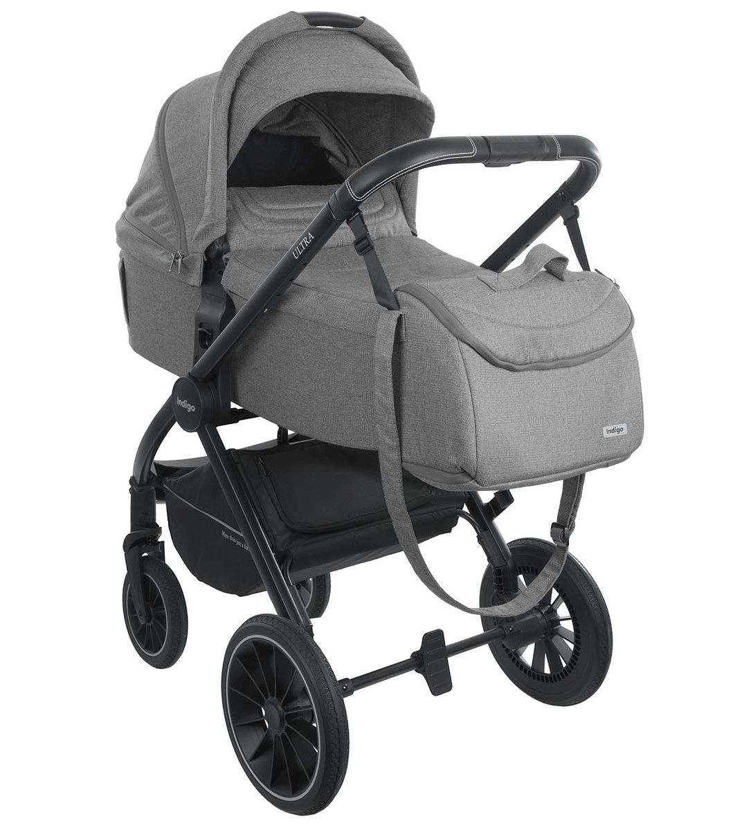 Коляска 3 в 1 INDIGO ULTRA  серый jkugd4ibpuhibpytk0tppatc89dyzvoo