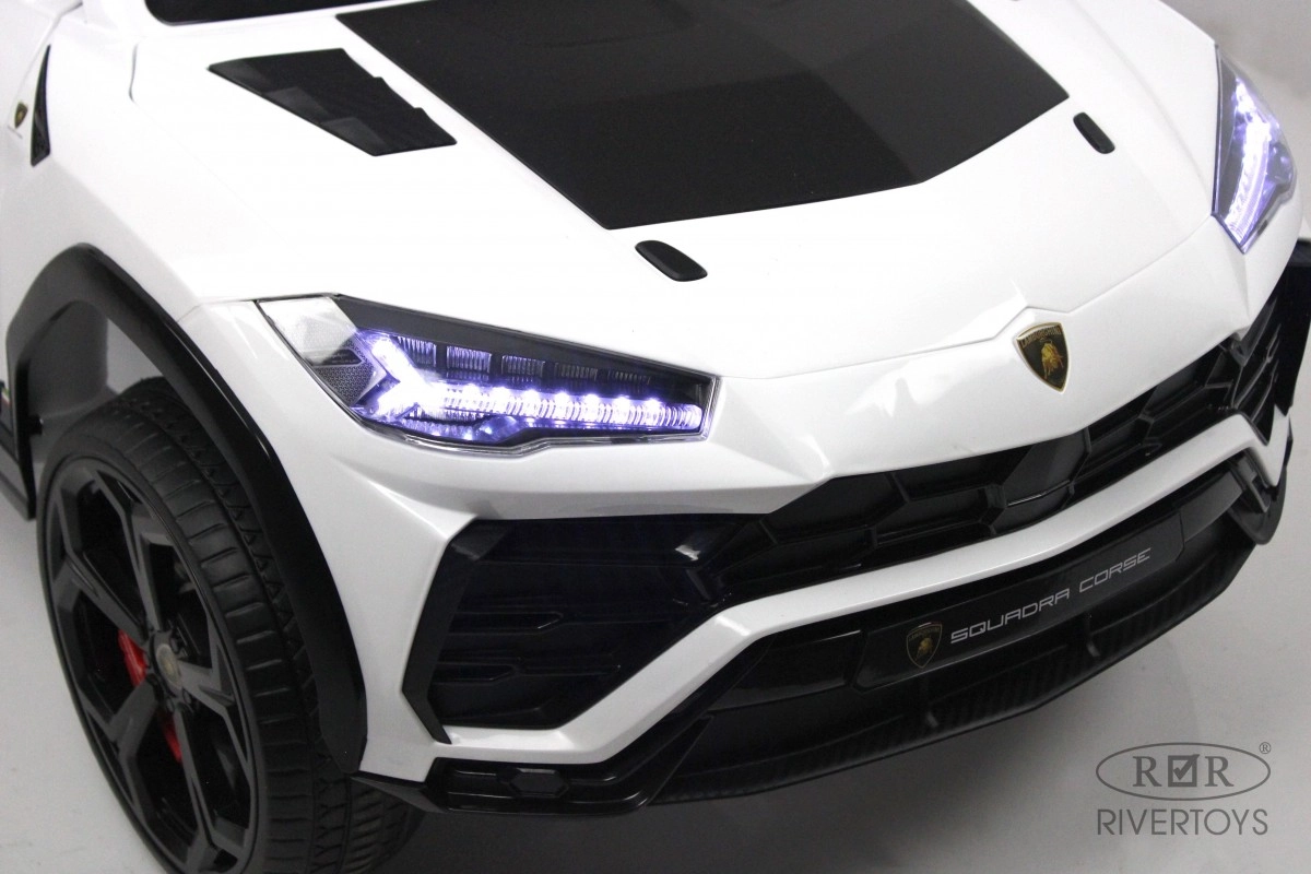 Детский электромобиль RiverToys Lamborghini Urus E777EE белый zn4w5vtxjfem3c6n492q64zq5ncr3eoz