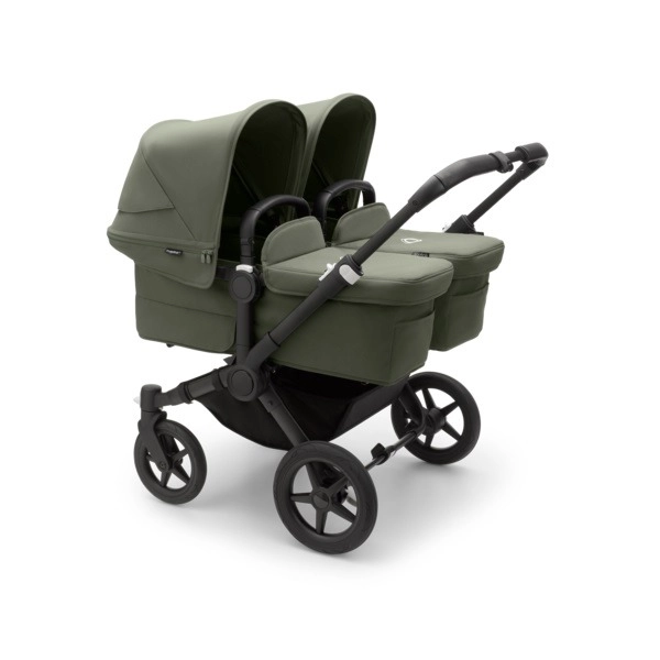 Коляска для двойни 2 в 1 Bugaboo Twin Donkey 5 (Black/Forest Green/Forest Green)