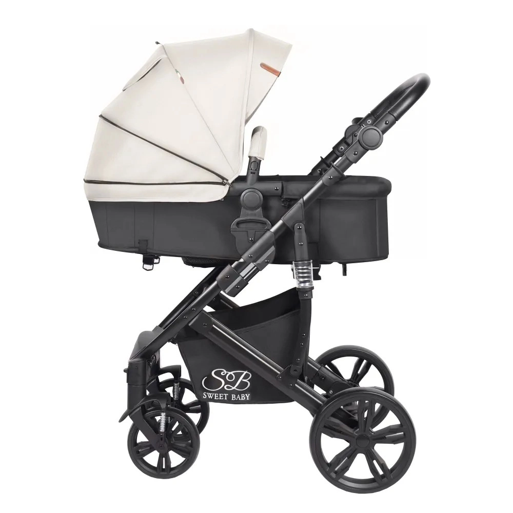Коляска-трансформер Sweet Baby Comfort Black Black Beige o4e7o8b6ld9n5fpi26a73rkaun8rwri6