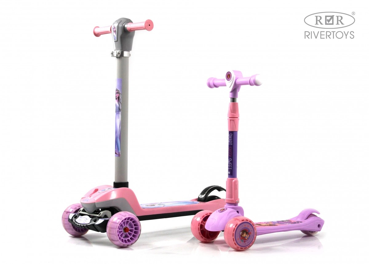 Детский самокат RiverToys HB-Q3 розовый 7tokyziwh49lbfic6xzfabsqing3vc3k