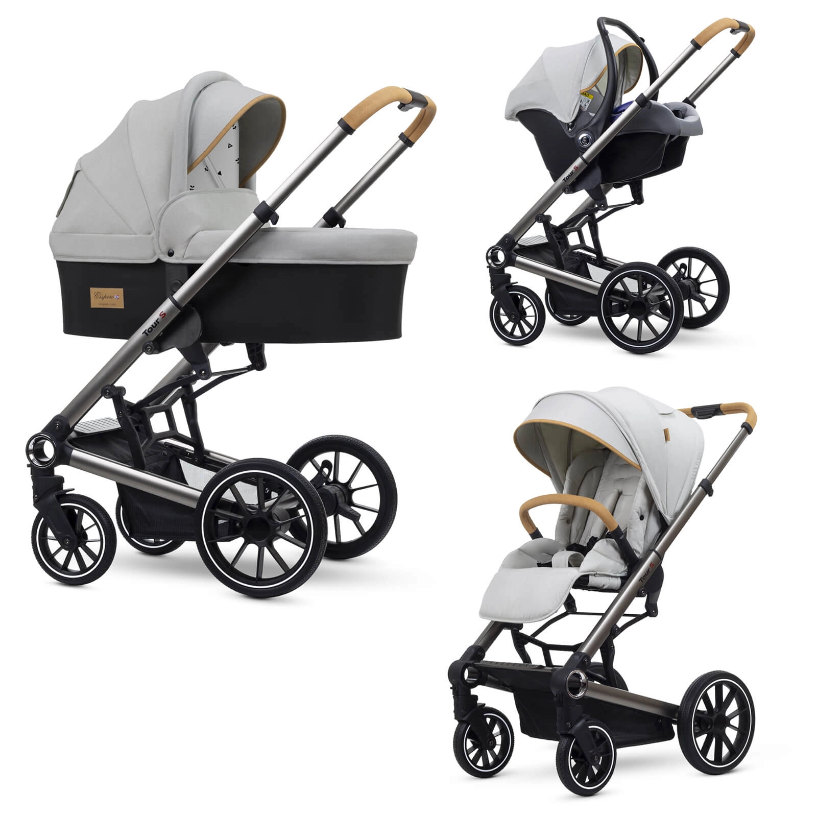 Коляска 3 в 1 Esspero Tour S Grey 108123966-kolyaska-3-v-1-esspero-tour-s-grey
