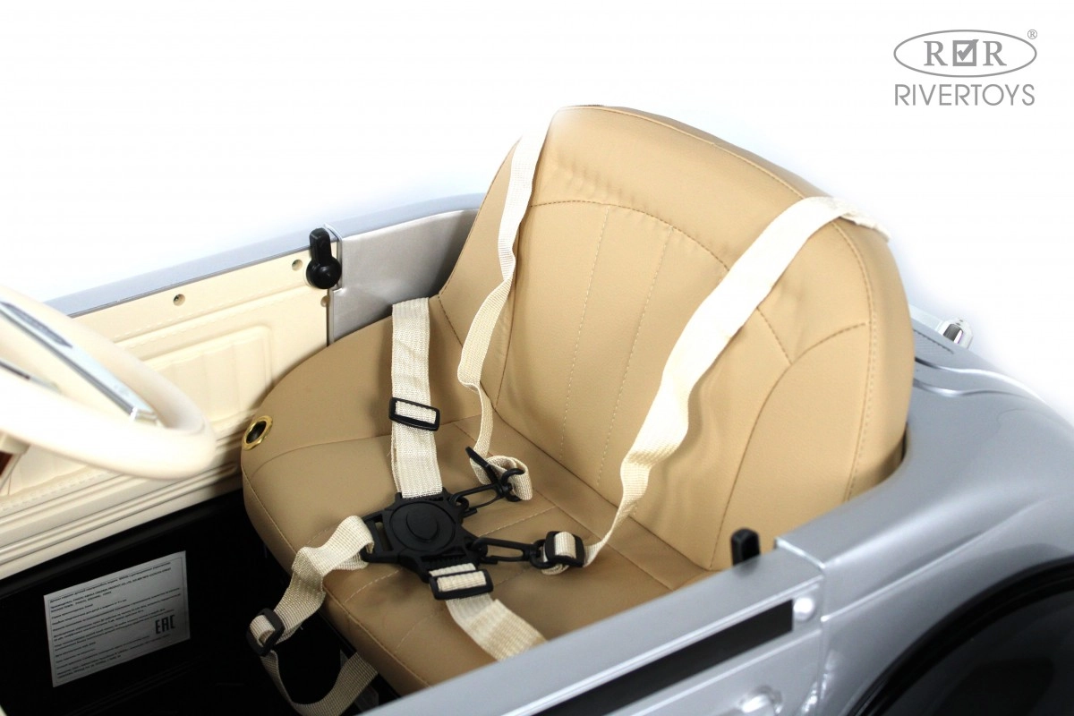 Детский электромобиль RiverToys X005XX черно-серебристый l1aufyncxq313elr18bx440v213010ex