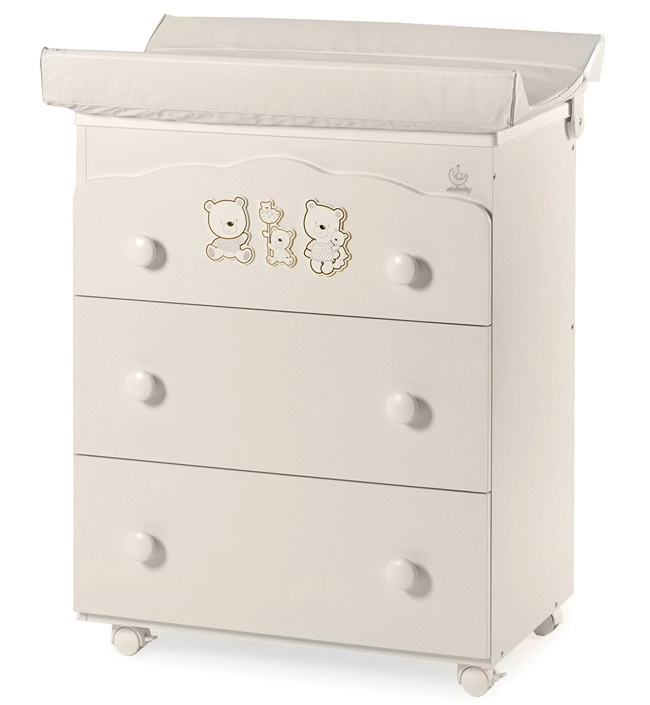 Пеленальный комод Italbaby Happy Family (3 ящика) Крем wny9m2k5ireqtrptv9n5e9hasu0nxu91