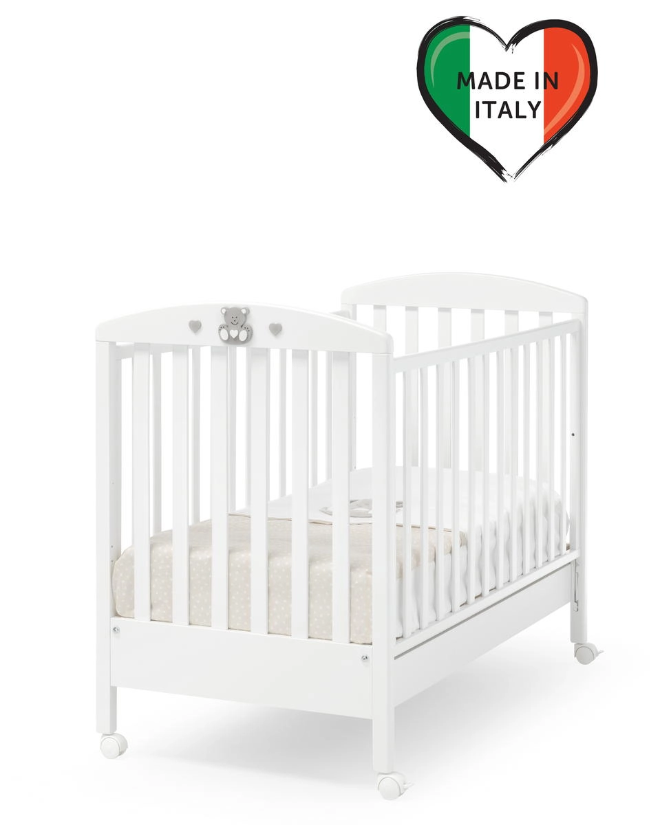 Детская кроватка Erbesi Charly белый/песочный w03p9bay43pwo6nm100w5tsjg2i6lv5w