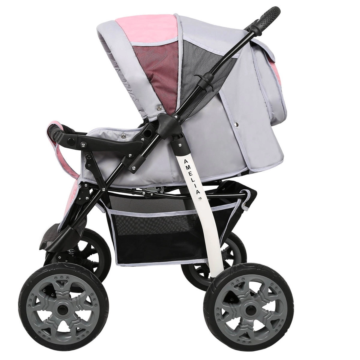 Прогулочная коляска Alis AMELIA I  серый+розовый nx1i2sglnjw2k7ryg7g8meqipe18ih9a