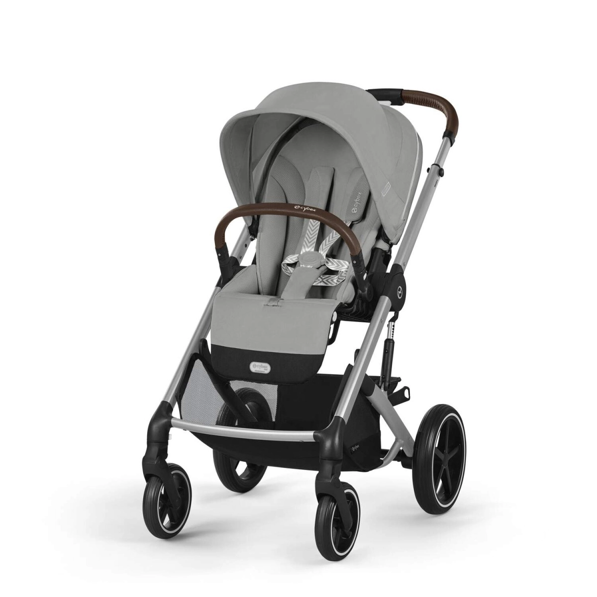 Прогулочная коляска Cybex Balios S Lux SLV (Stone Grey с дождевиком)