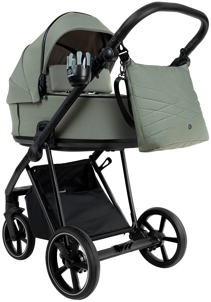 Коляска 2 в 1 Roan Sol (Sage Green/Black/руч.Black)