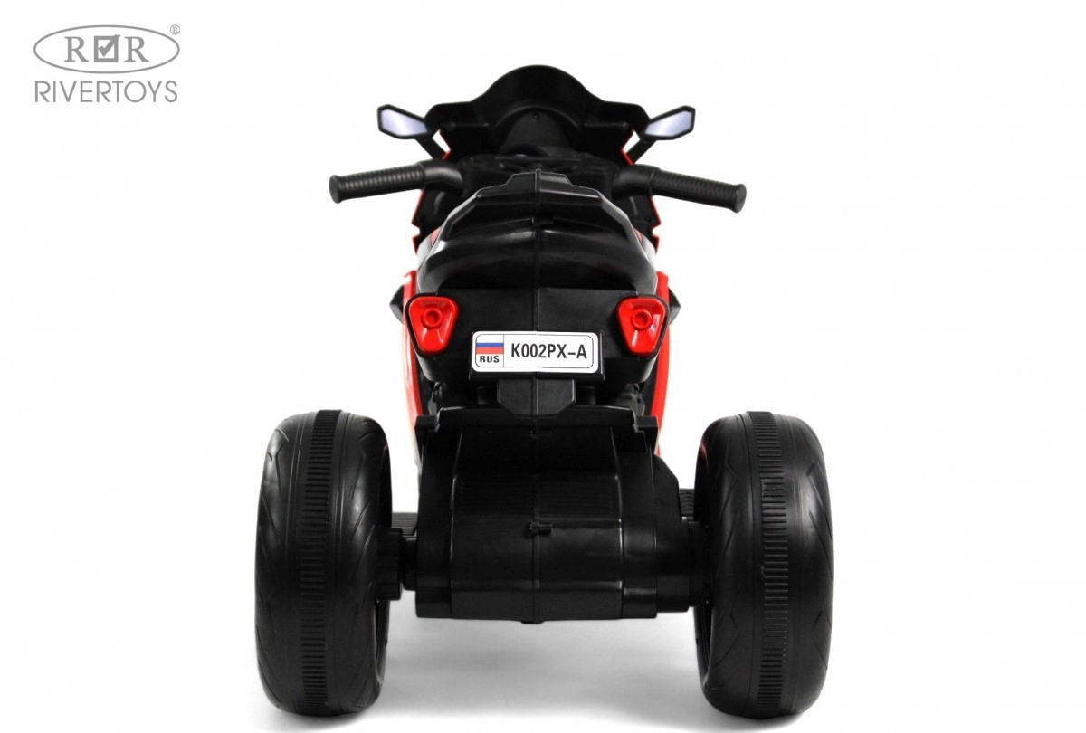 Детский электротрицикл RiverToys K002PX-A красный nznr2gzvpeyi3igmfv1z36q1euwuwtsl