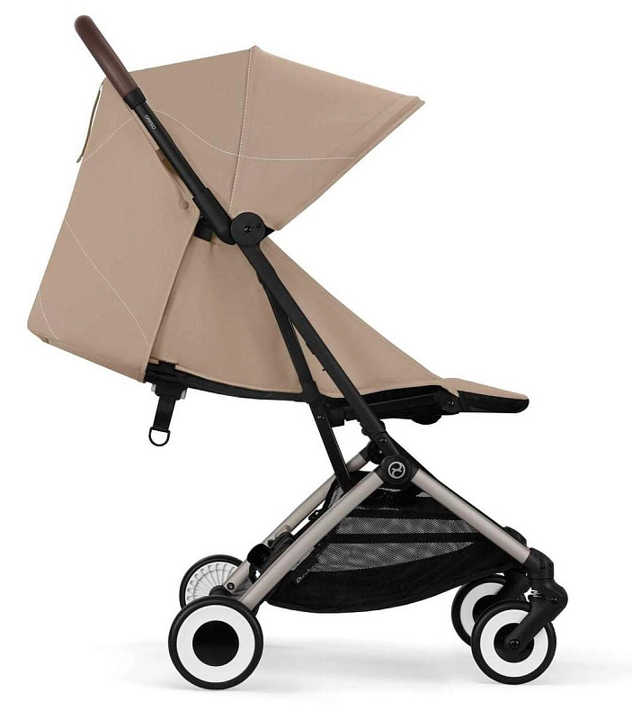 Прогулочная коляска Cybex Orfeo TPE Almond Beige с дождевиком и бампером5