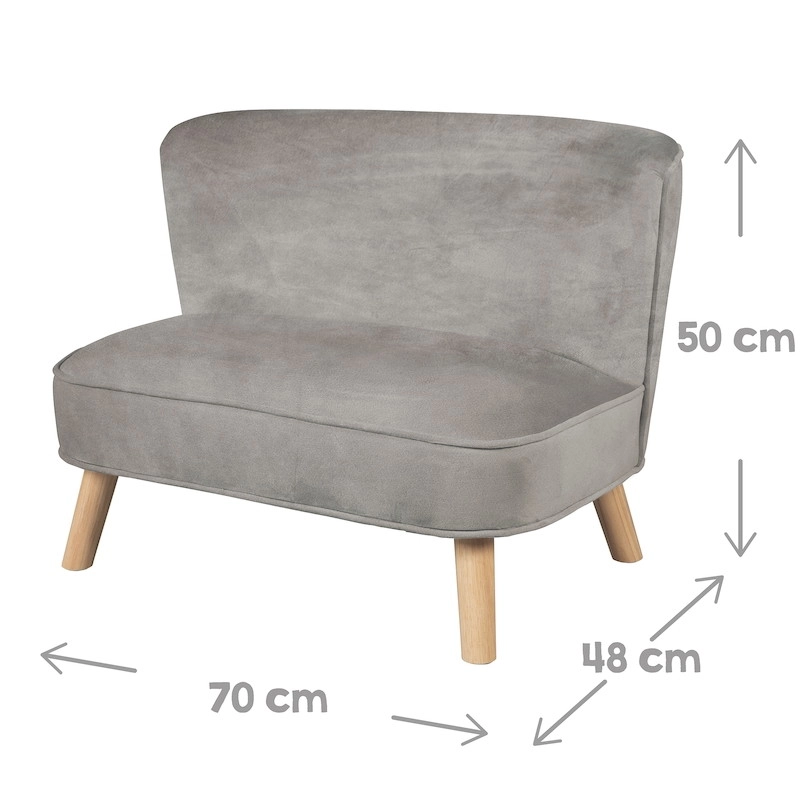 Детский велюровый диван ROBA Lil Sofa Серый twecma7d7dy5pf2pu0y8rswdz4gupinq