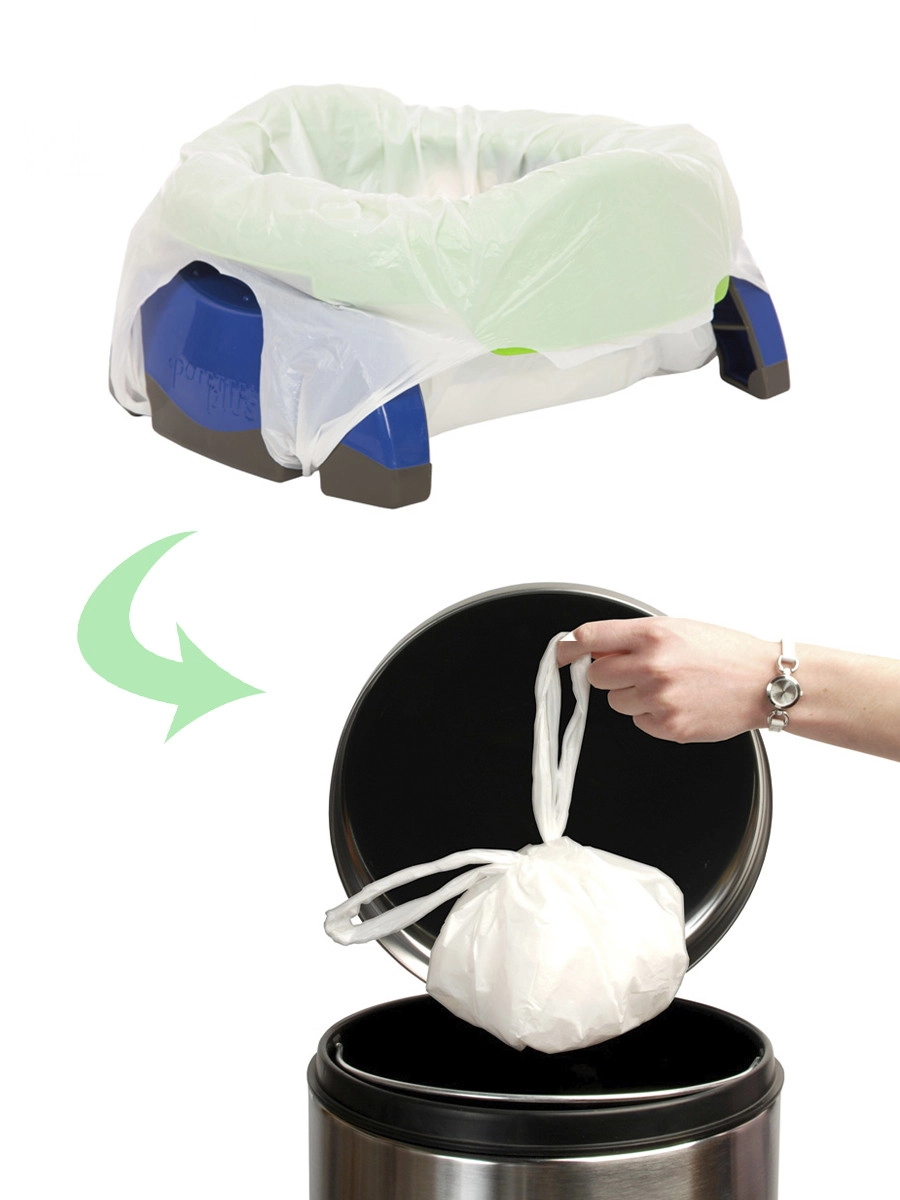 Дорожный горшок Potette plus складной, 10 одноразовых пакета синий-зеленый h2ipxip8neck4dyzy92m3ef5t1hpugc0