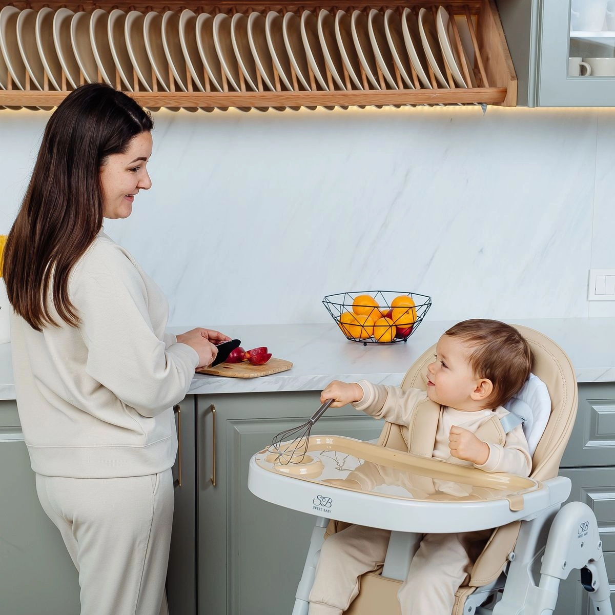 Стульчик для кормления Sweet Baby City Beige vmhwqiwrd7ljba8342c5hffxee8ibqma