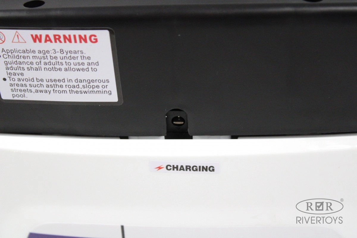 Детский электромобиль RiverToys K009PX белый jjmueb6rv3t5fahsvq2t8ml0hxiabbrp