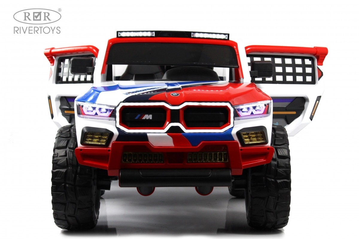Детский электромобиль RiverToys K007AM белый palefzks1xr46cvb7mvuh2zaj7yy8syn