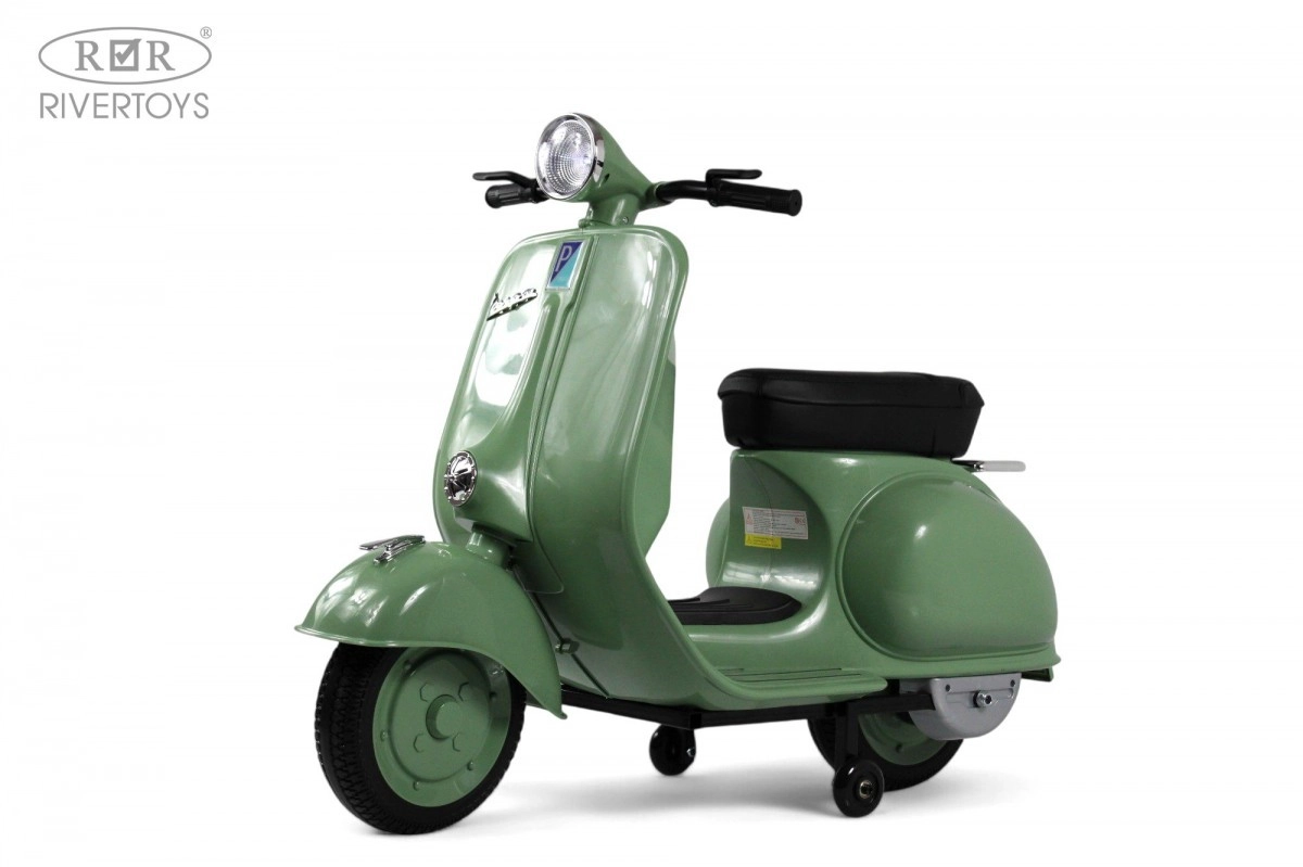 Детский электроскутер RiverToys VESPA M888MM зеленый lty0snjlrq8ikbaqc45qs2t1n6qt74hu