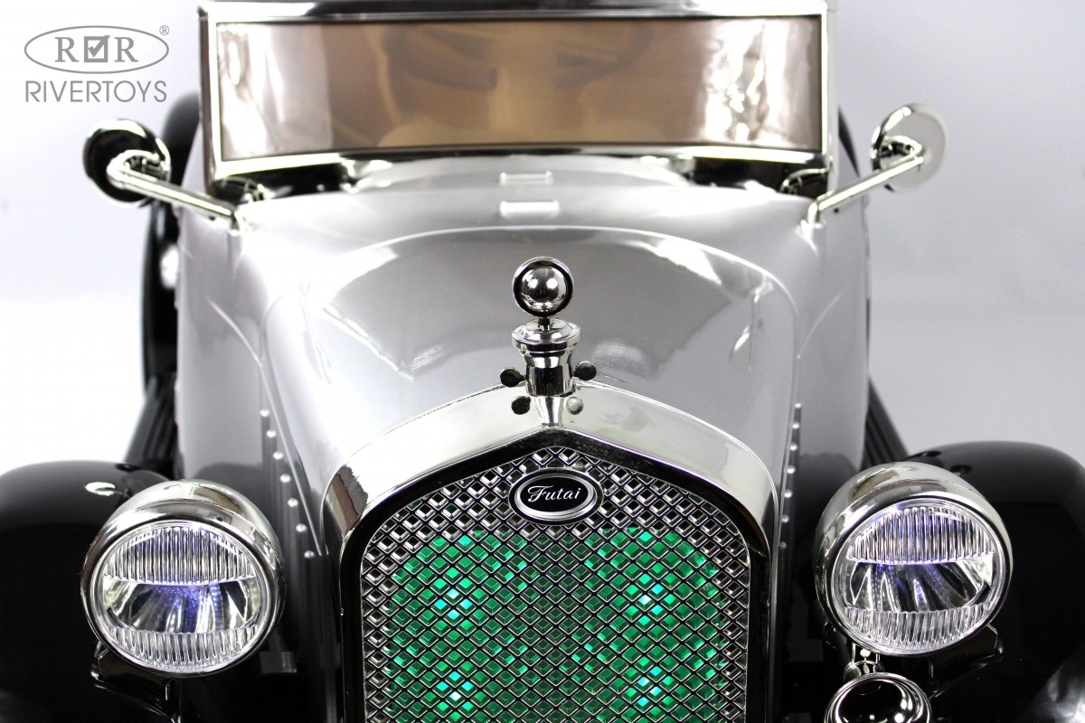 Детский электромобиль RiverToys X005XX черно-серебристый 3i0xllcngcgubwvfkmfauwzbegezy1vm