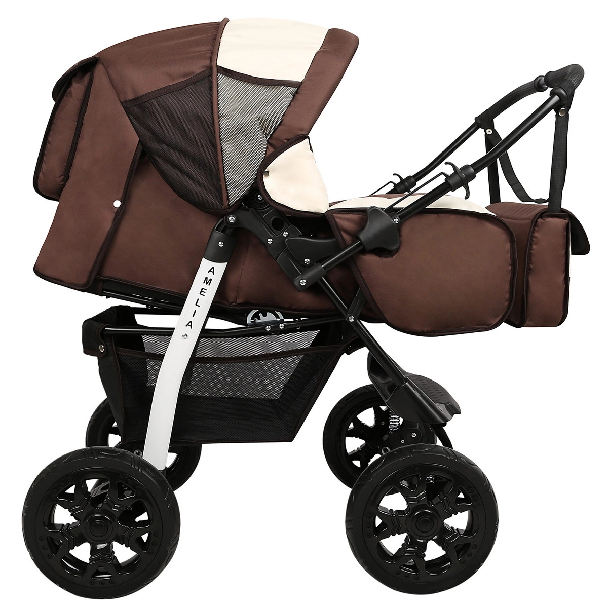 Прогулочная коляска Alis AMELIA I  коричневый+св.бежевый ag1ie2u95tpnt4o090v4jmic3r5l160c