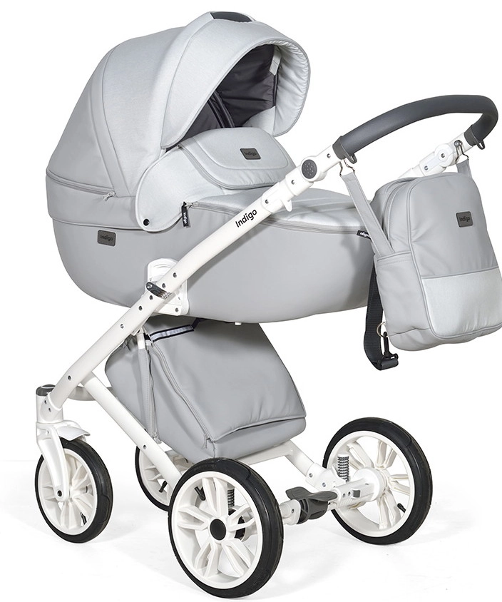 Коляска 2 в 1 Indigo PORTO  св.серая кожа+св.серый лен vbxncqt2xjx6cl45899qcc7zcdjwepi3