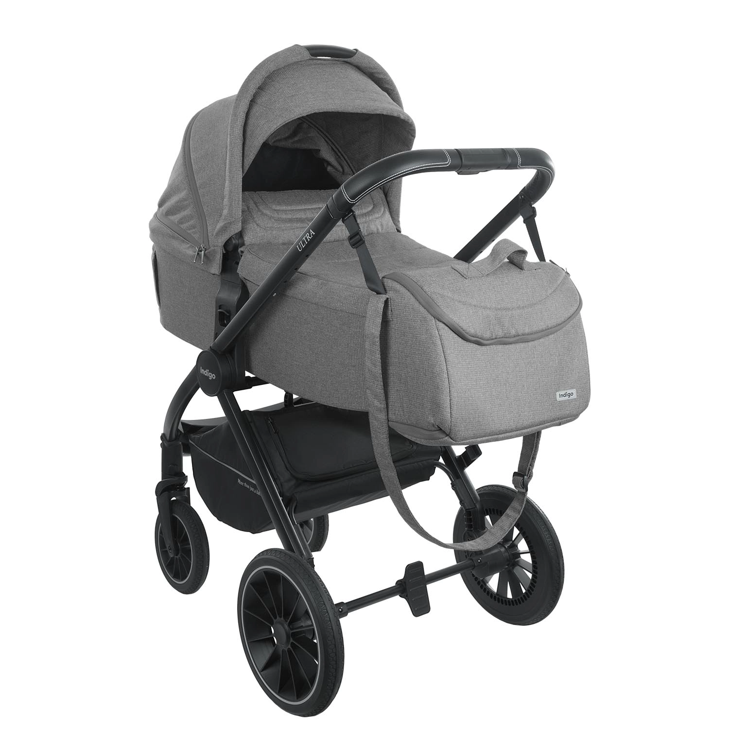 Коляска 2 в 1 INDIGO ULTRA серый 1cfbda8e17668817597dad643185bebc
