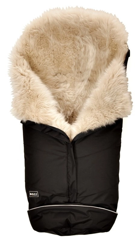 Конверт BOZZ с длинным ворсом (20-2015-5 Черный/льняной)