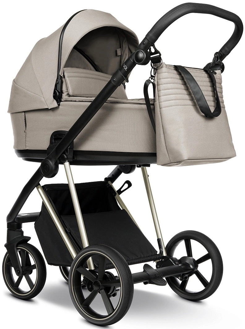 Коляска 2 в 1 Roan Sol Vintage Luxury (Hazel/Champagne/руч.Black)