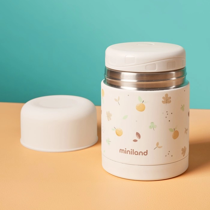 Детский термос для еды Miniland Thermy Valencia 600 мл белый yz34cct1vchmymf0bnfw2f32u9o8zkvs