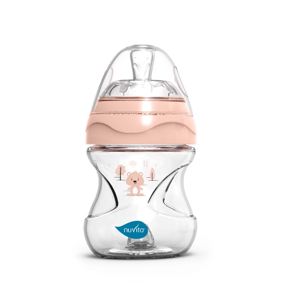 Антиколиковая бутылочка Nuvita 6011 Materno Feel 150мл, пластик розовый 108135042-antikolikovaya-butilochka-nuvita-6011-materno-feel-150ml-plastik-roz