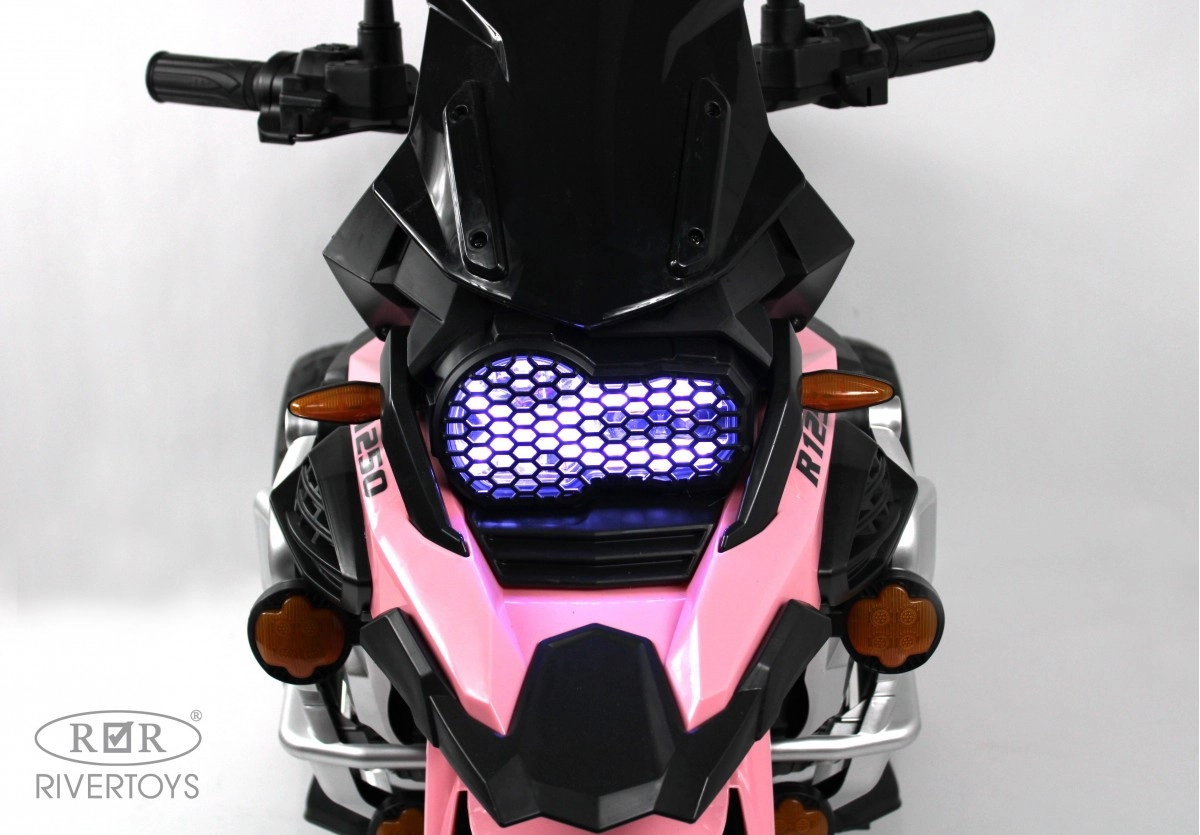 Детский электромотоцикл RiverToys М111БХ розовый pw3egi9yjpd0yy7fuvj2pbal111sstf0