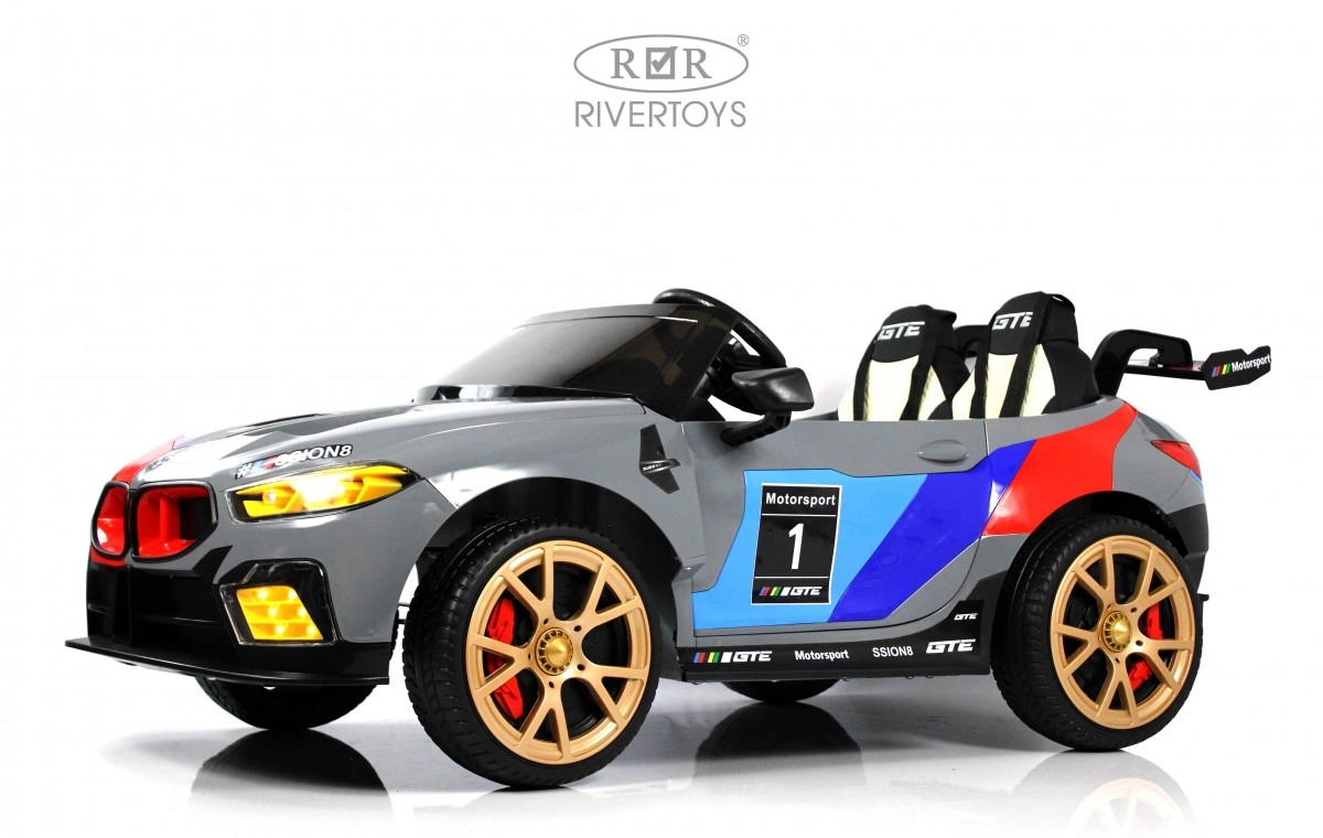 Детский электромобиль RiverToys F555FF серый глянец 0cng1bkntyxs8qkpb759od9y384x36rc