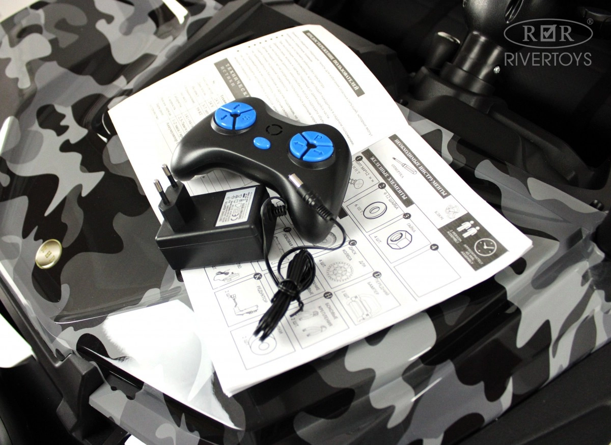 Детский электромобиль RiverToys Buggy P333PP серый камуфляж um0xunkdc9smsqs5p1ofv8r8zx1d3kth