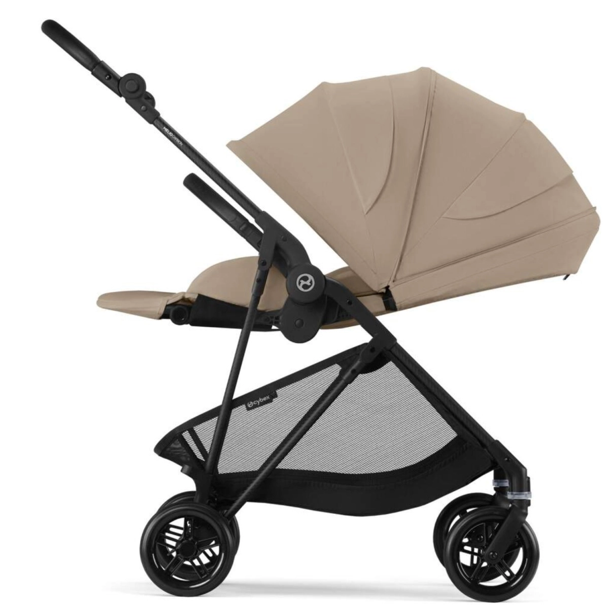 Коляска прогулочная Cybex Melio Carbon с дождевиком, Almond Beige доп4