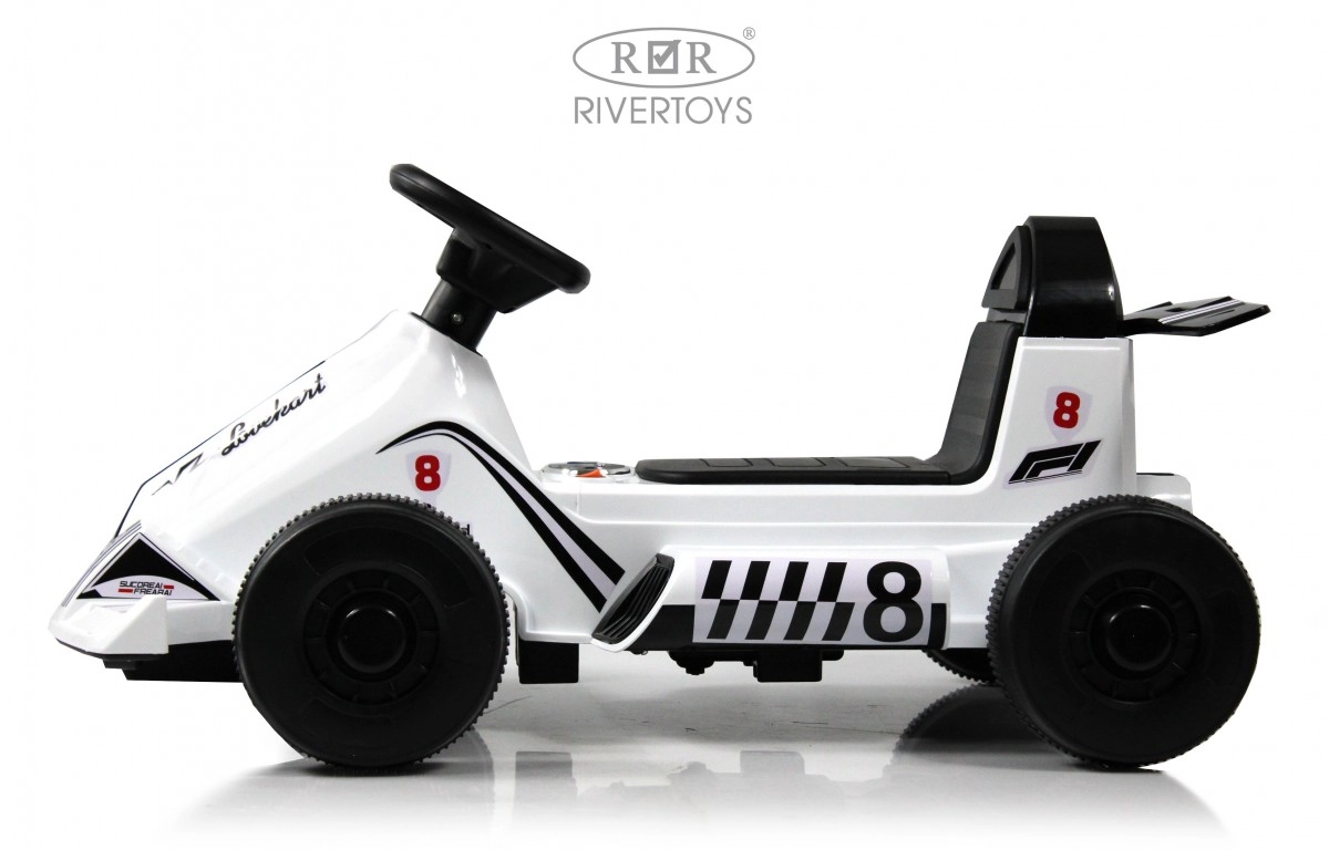 Детский электромобиль RiverToys K008PX белый qeruq3dg303nmxap52m6o6mxmcr0pseu