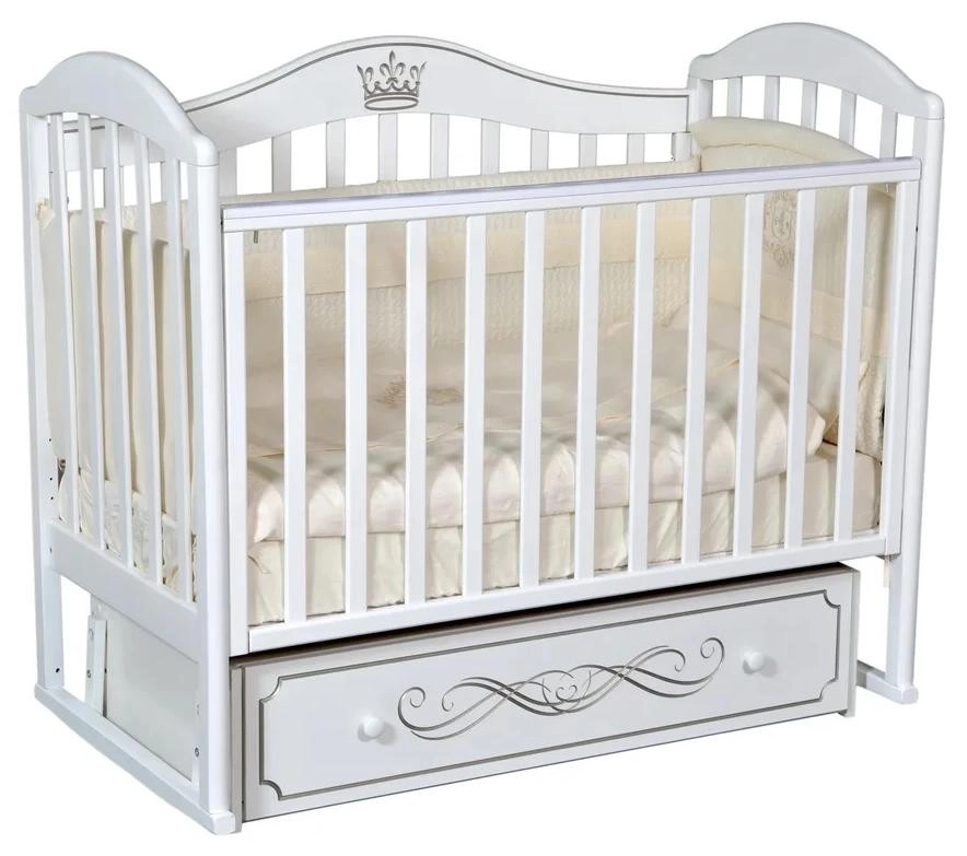 Детская кроватка АНТЕЛ Anita 99 УМ  Белый 43fmh72b9hmknnxuowuscga8o5mmiic5