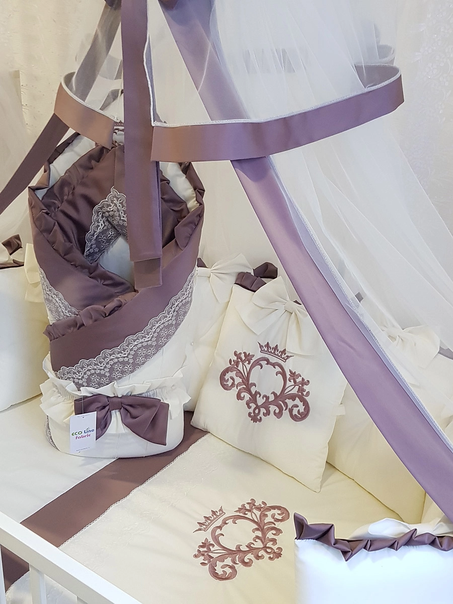 Комплект постельного белья Eco Line Cherry (круглая кроватка) Cherry 4ee5a1c6f62fc6b7975b32387a9ba7f9