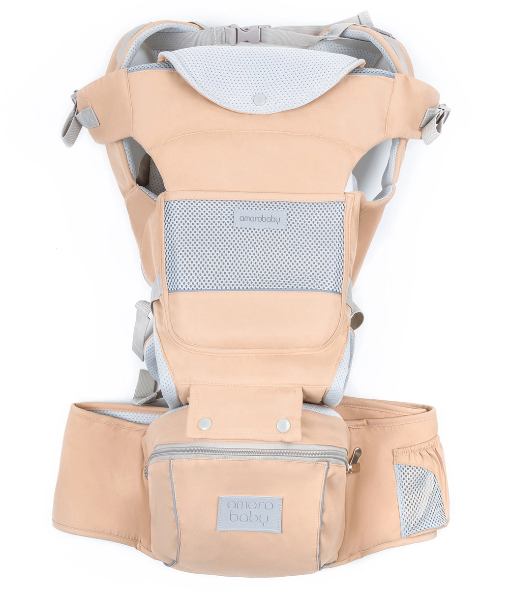 Эрго-рюкзак AmaroBaby Хипсит Carry бежевый jdg1r5rlzvtcnoegwbr9zso3dohj09cm