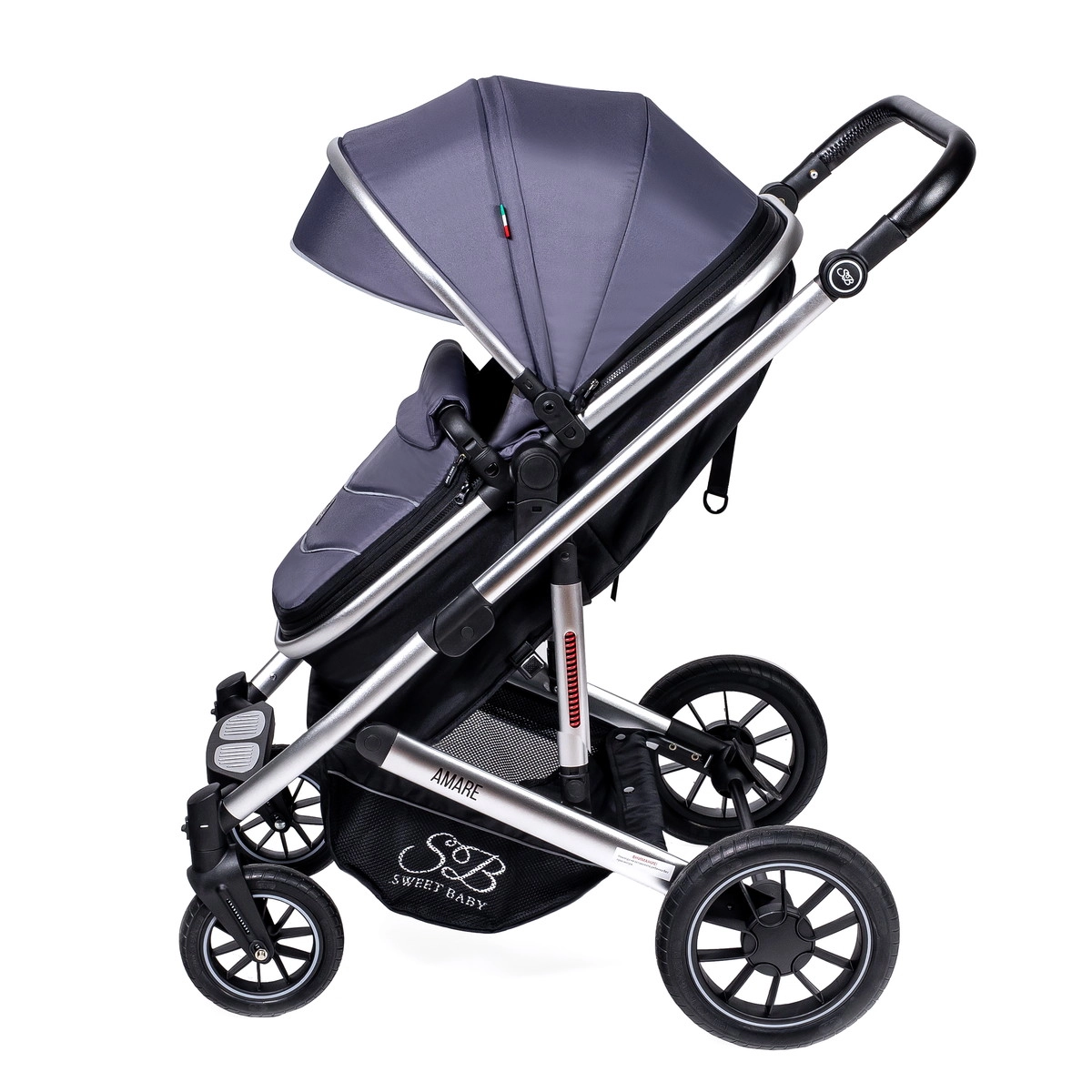 Коляска-трансформер 2 в 1 Sweet Baby Amare Grey 3pnrnvrdwqg3jbhg6gueb3yispueztw9