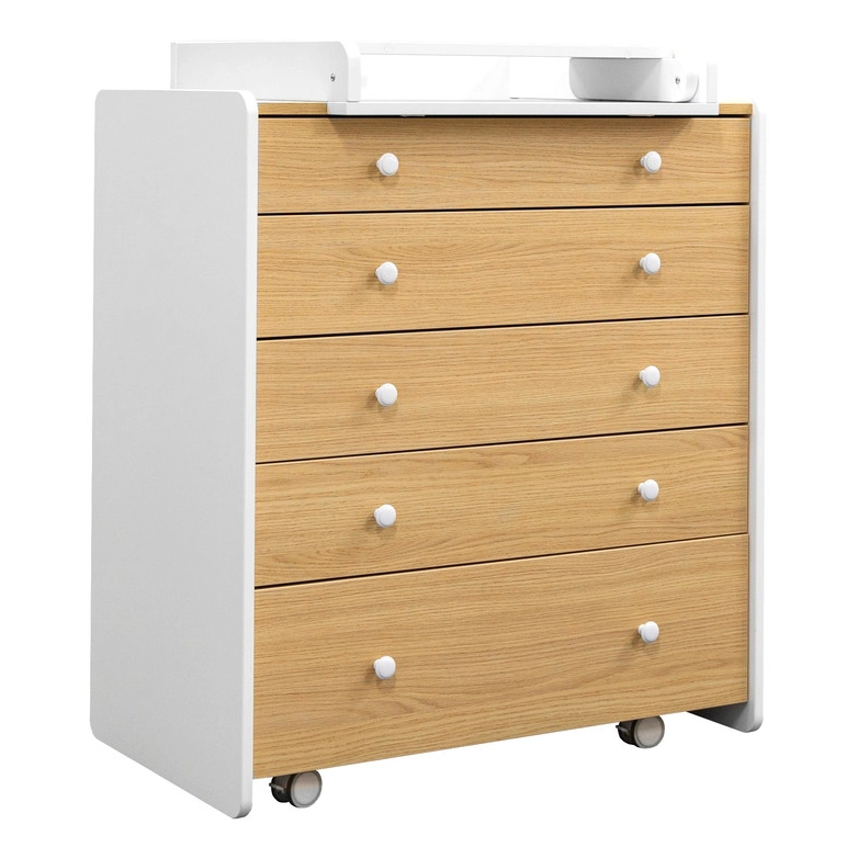 Комод ANTEMI Mari с пеленальным столиком (Белый/винченца)