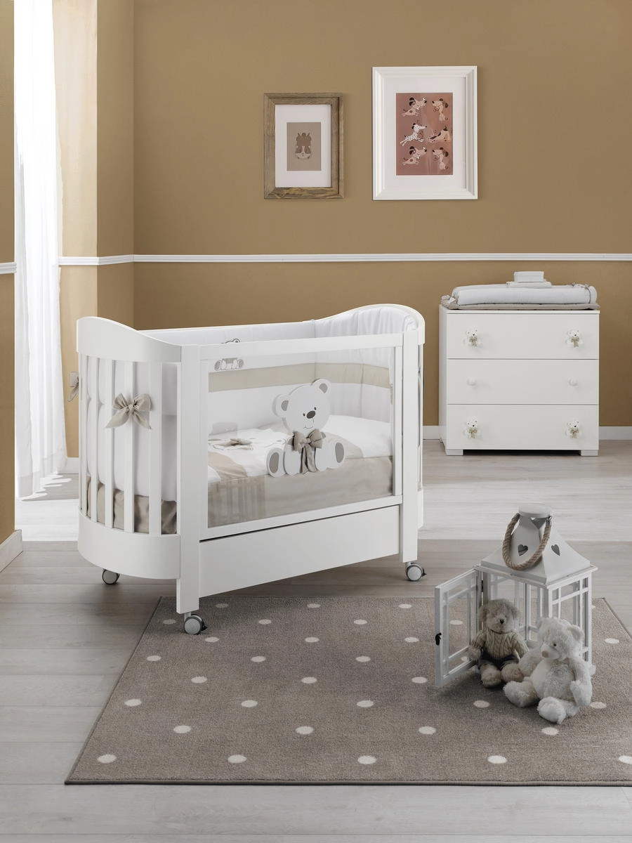 Детская кроватка Erbesi Tato Ovale Белый/Песочный 9fv5g3haht5c41af3dxzeb7qe21tps4c